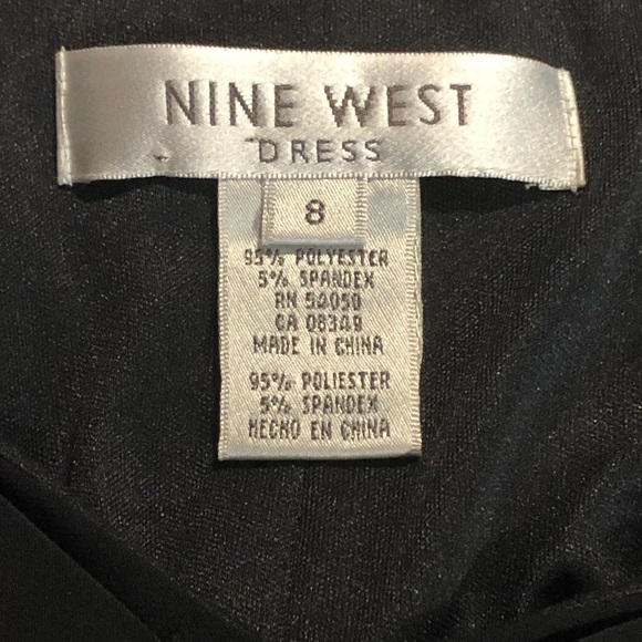 Nine West Black Asymmetrical Dress D032 - Picture 4 of 8